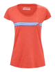 Dámské tričko Babolat  Exercise Stripes Tee Poppy Red