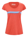 Dámské tričko Babolat  Exercise Stripes Tee Poppy Red