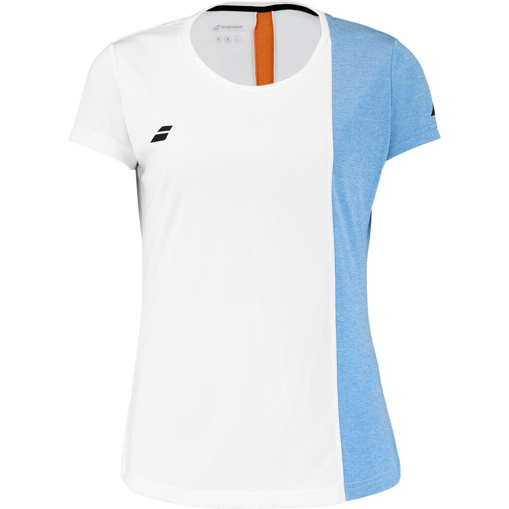 Product detail of Dámské tričko Babolat  Play Cap Sleeve Top Women White/Blue Hthr L