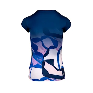 Dámské tričko BIDI BADU  Bella 2.0 Tech V-Neck Tee Dark Blue/Rose