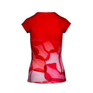 Dámské tričko BIDI BADU  Bella 2.0 Tech V-Neck Tee Red/Orange