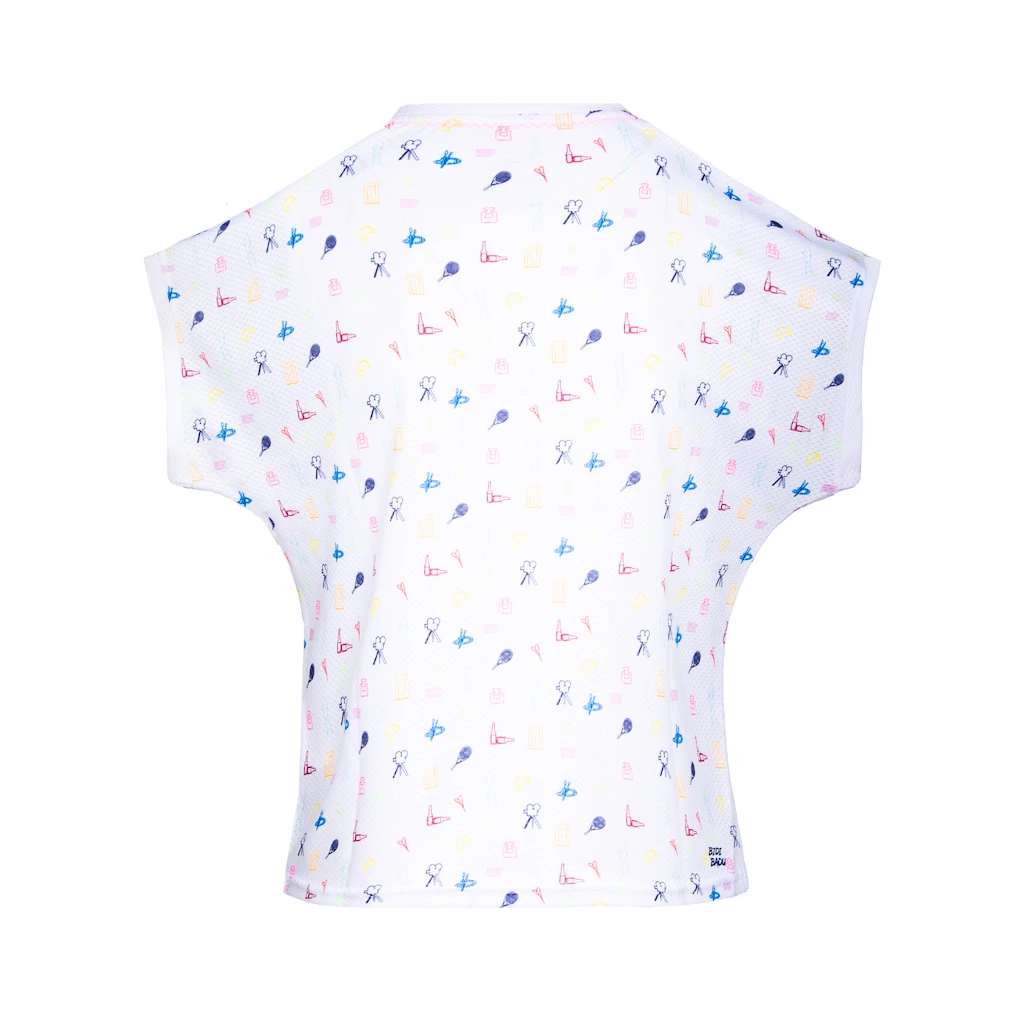 Dámské tričko BIDI BADU  Majira Tech Tee White, Mixed