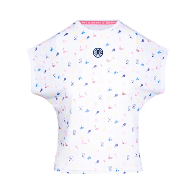 Dámské tričko BIDI BADU  Majira Tech Tee White, Mixed M