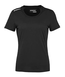 Dámské tričko CCM Crew Neck SS TEE Black