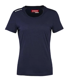 Dámské tričko CCM Crew Neck SS TEE True Navy