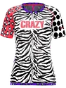 Dámské tričko Crazy Idea  Mountain Flash Black/Zebra