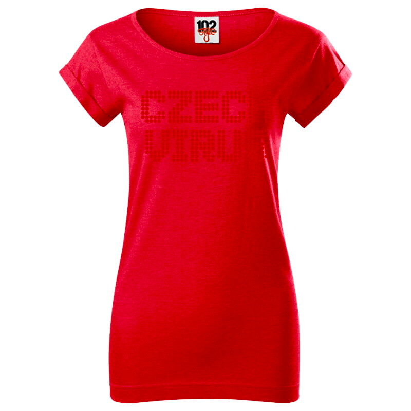 Product detail of Dámské tričko Czech Virus  Dotted Red S