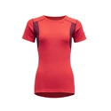 Dámské tričko Devold  Hiking T-Shirt Poppy/Beetroot