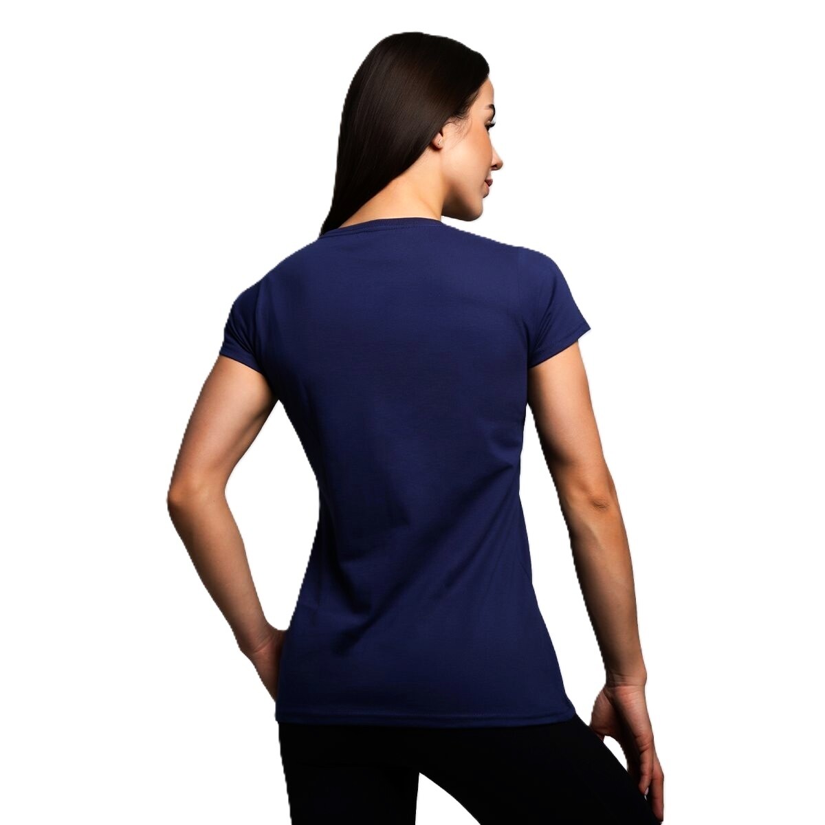 Dámské tričko GymBeam  Basic Navy Blue M - thumb (2)