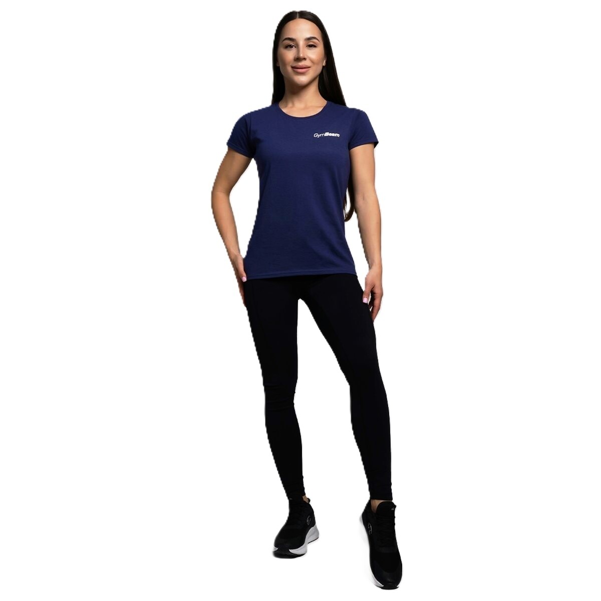 Dámské tričko GymBeam  Basic Navy Blue M - thumb (4)
