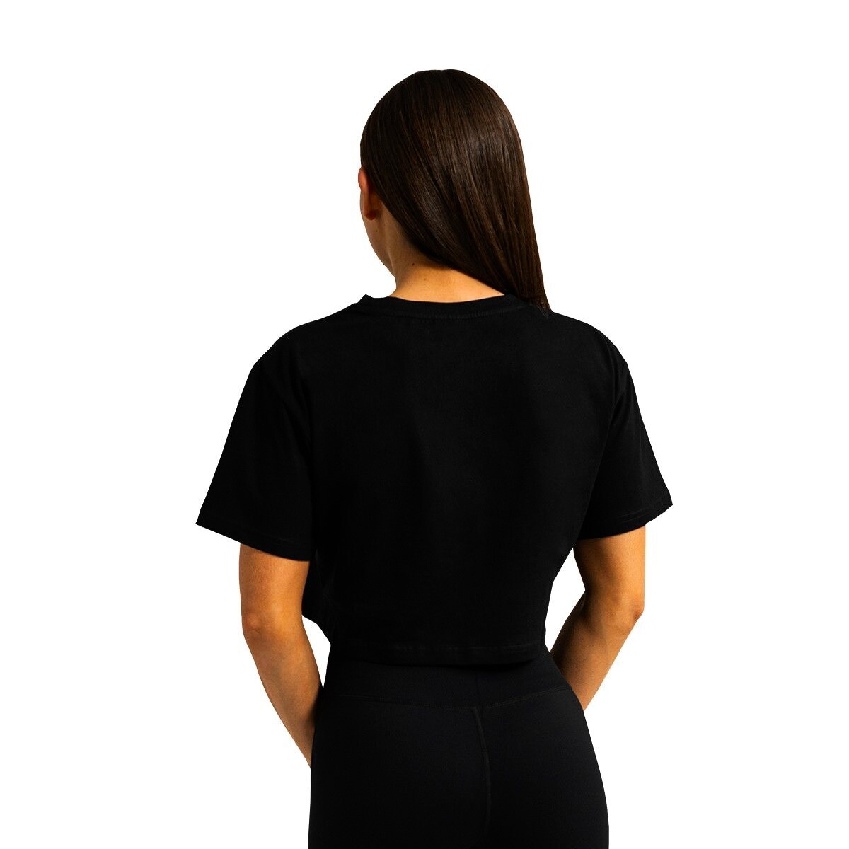 Dámské tričko GymBeam  Limitless Cropped T-shirt Black XS - thumb (2)