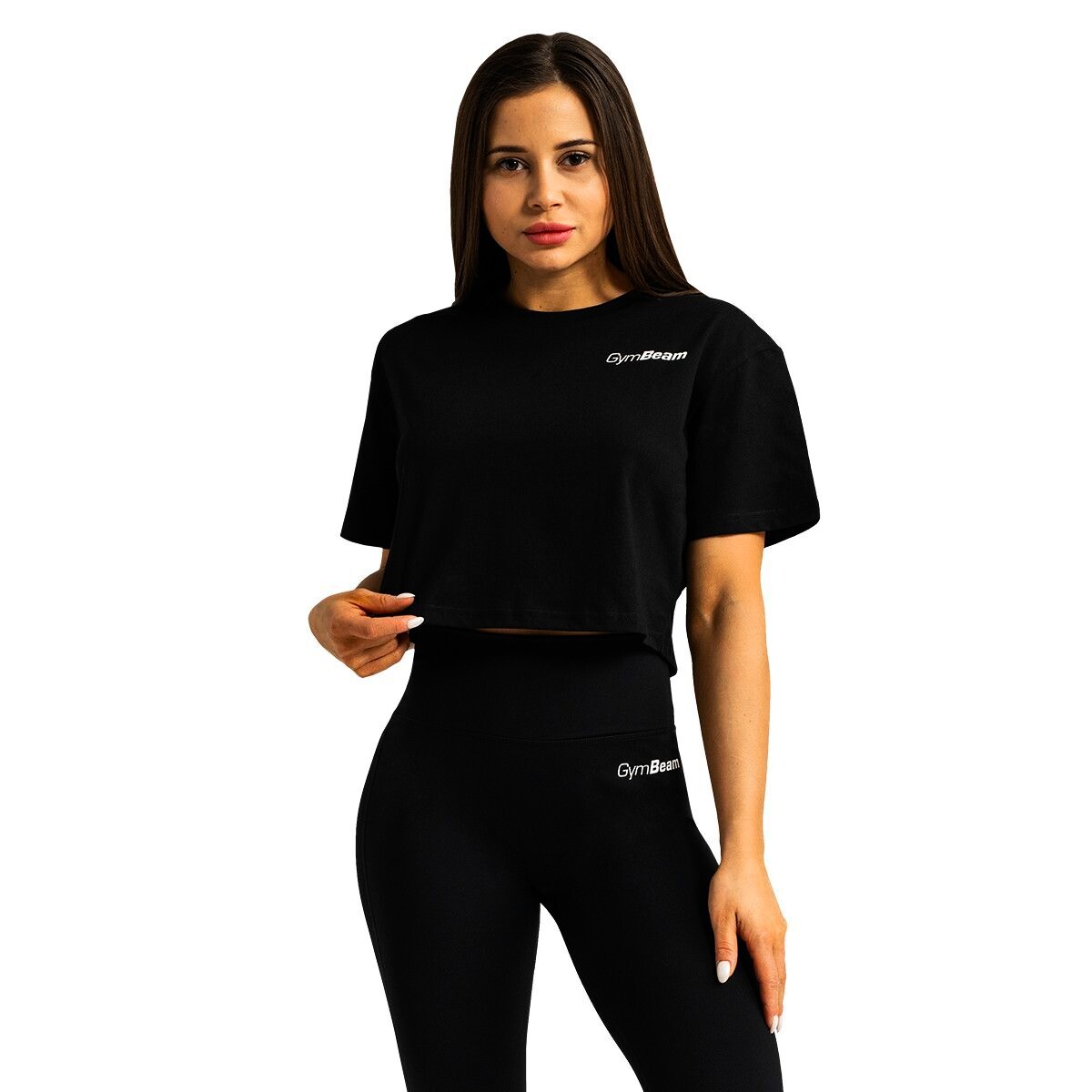 Product detail of Dámské tričko GymBeam  Limitless Cropped T-shirt Black M