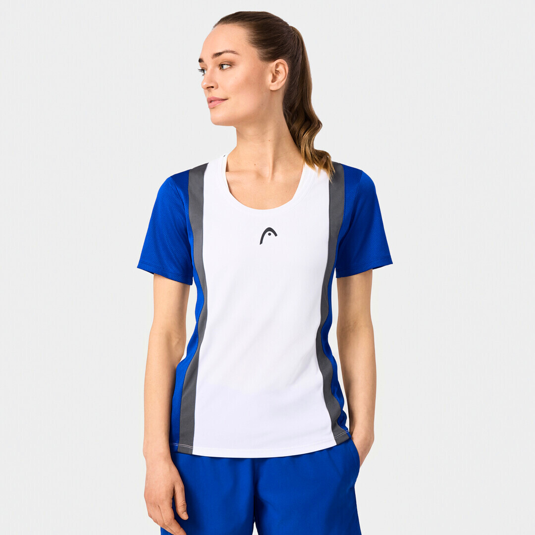 Dámské tričko Head  CLUB 25 TECH T-Shirt Women Royal/White S - thumb (2)
