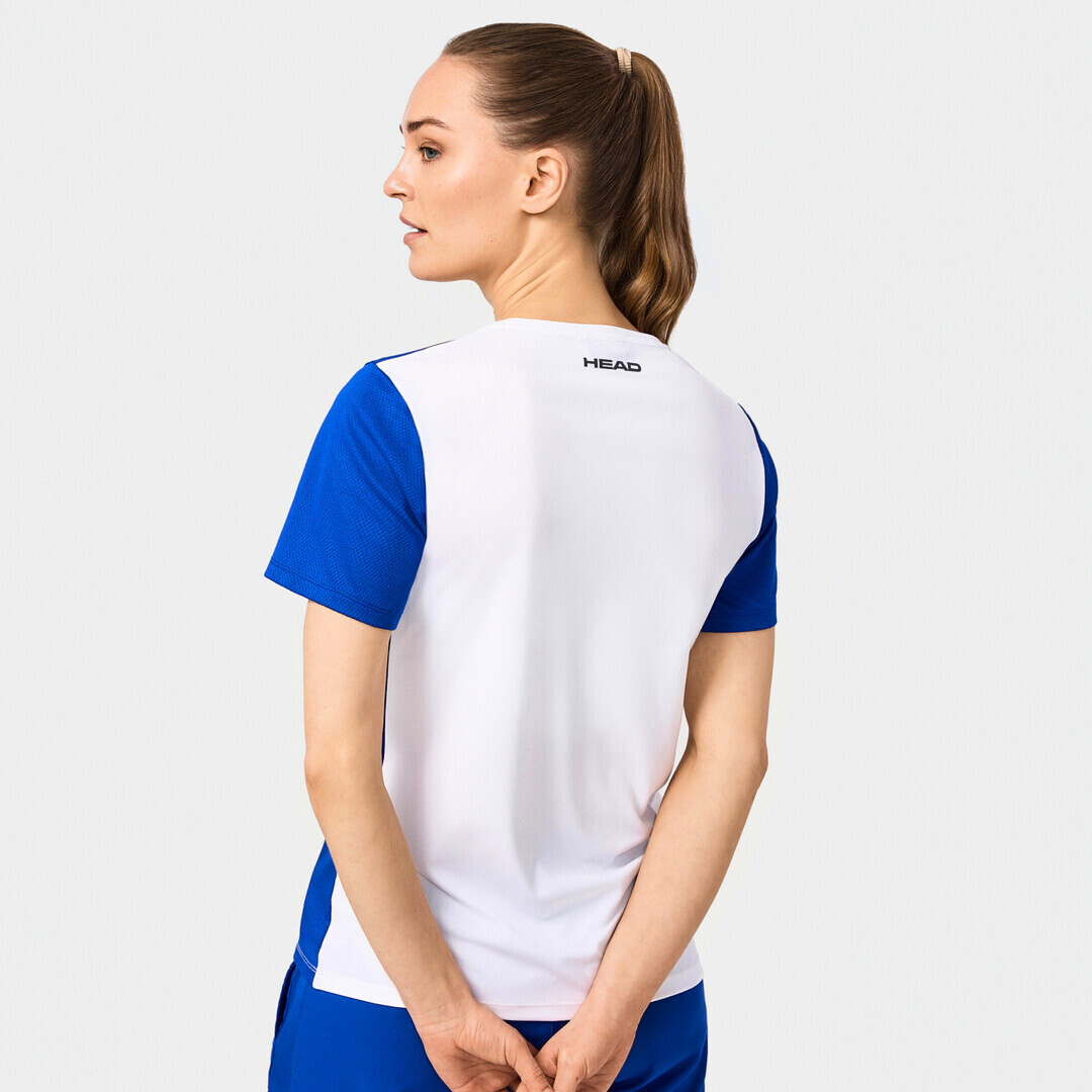Dámské tričko Head  CLUB 25 TECH T-Shirt Women Royal/White S - thumb (3)