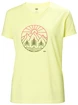 Dámské tričko Helly Hansen  Skog Recycled Graphic Tee Fadded Yallow