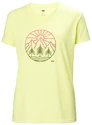 Dámské tričko Helly Hansen  Skog Recycled Graphic Tee Fadded Yallow