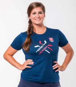 Dámské tričko Hockey Slovakia překřížené hokejky