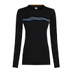 Dámské tričko Icebreaker Merino 200 Oasis LS Crewe Mountain Pulse Black M