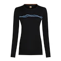 Dámské tričko Icebreaker Merino 200 Oasis LS Crewe Mountain Pulse Black M