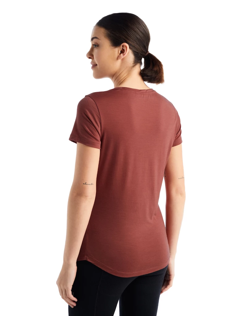 Dámské tričko Icebreaker  Sphere II SS Scoop Tee Grape