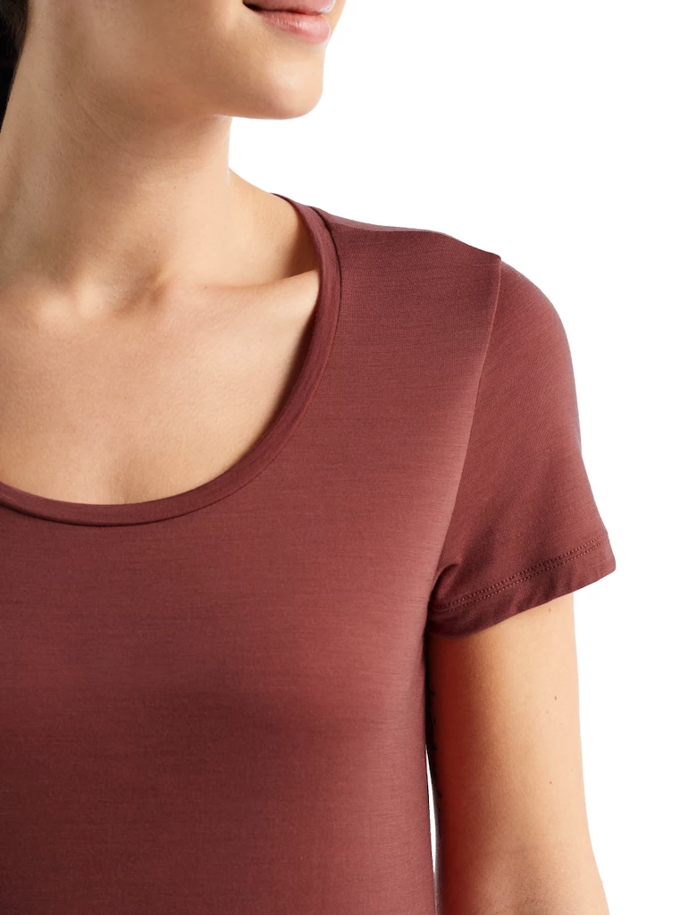 Dámské tričko Icebreaker  Sphere II SS Scoop Tee Grape