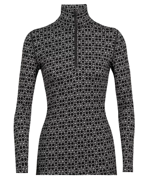 Dámské tričko Icebreaker  W 250 Vertex LS Half Zip Black M