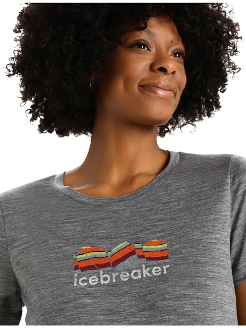 Dámské tričko Icebreaker  W Tech Lite II SS Tee Mou Gritstone