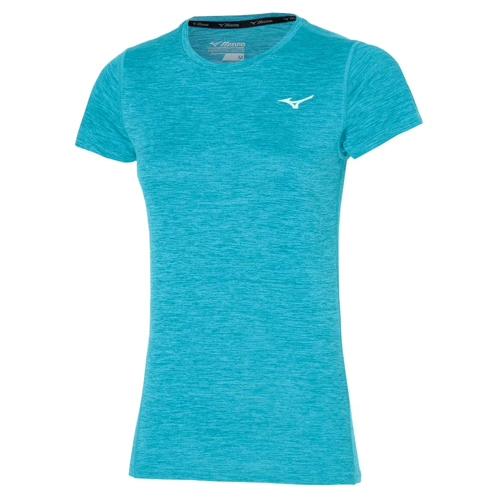 Dámské tričko Mizuno  Impulse Core Tee Algiers Blue
