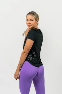 Dámské tričko Nebbia  FIT Activewear Functional T-shirt with Short Sleeves black XS