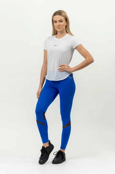 Dámské tričko Nebbia  FIT Activewear T-Shirt “Airy” with Reflective Logo 438 white