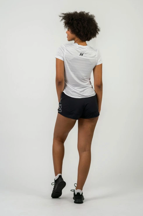 Dámské tričko Nebbia  FIT Activewear T-Shirt “Airy” with Reflective Logo 438 white