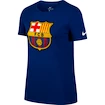 Dámské tričko Nike Evergreen Crest FC Barcelona tmavě modré