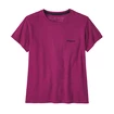 Dámské tričko Patagonia  P-6 Logo Responsibili Star Pink