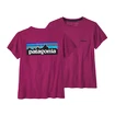 Dámské tričko Patagonia  P-6 Logo Responsibili Star Pink