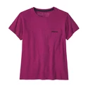 Dámské tričko Patagonia  P-6 Logo Responsibili Star Pink