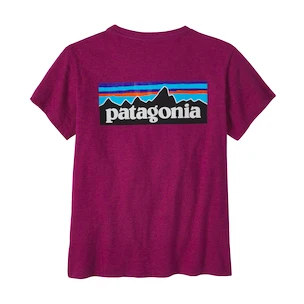 Dámské tričko Patagonia  P-6 Logo Responsibili Star Pink