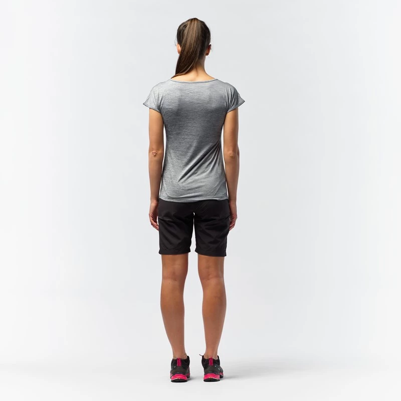 Dámské tričko Salewa  Puez Melange Dry S/S Tee Quiet Shade Melange