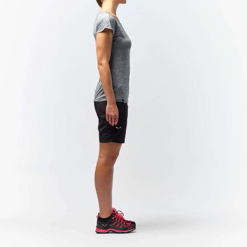 Dámské tričko Salewa  Puez Melange Dry S/S Tee Quiet Shade Melange