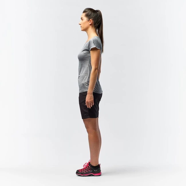 Dámské tričko Salewa  Puez Melange Dry S/S Tee Quiet Shade Melange
