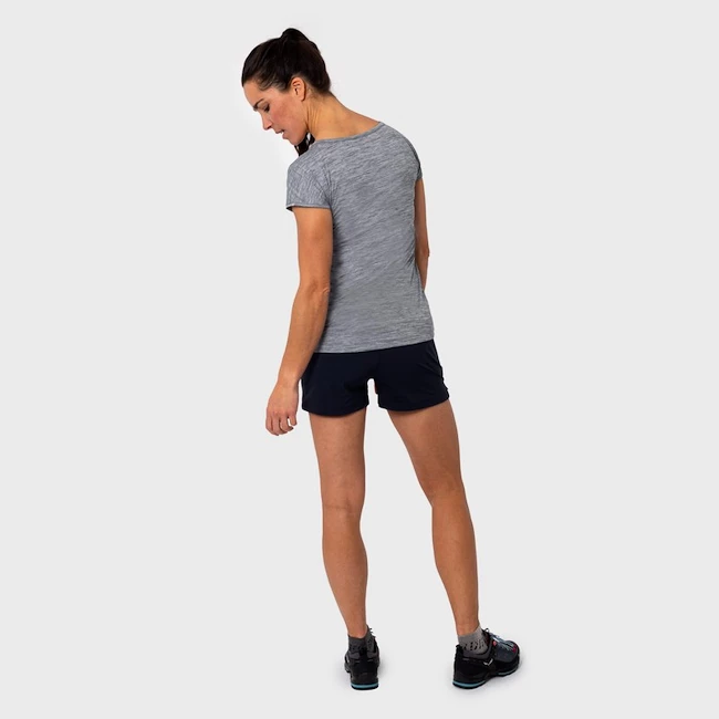 Dámské tričko Salewa  Puez Melange Dry S/S Tee Quiet Shade Melange