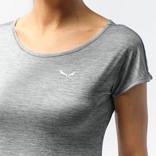 Dámské tričko Salewa  Puez Melange Dry S/S Tee Rose Red Melange