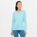 Dámské tričko Salomon  Agile LS Tee Crystal Blue