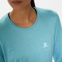 Dámské tričko Salomon Agile LS Tee Crystal Blue