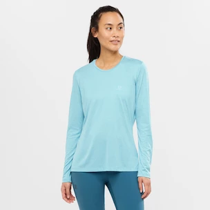 Dámské tričko Salomon  Agile LS Tee Crystal Blue