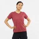 Dámské tričko Salomon  Cross Rebel SS Tee Earth Red