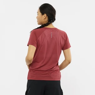 Dámské tričko Salomon  Cross Rebel SS Tee Earth Red