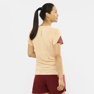 Dámské tričko Salomon  Cross Run SS Tee Apricot Ice