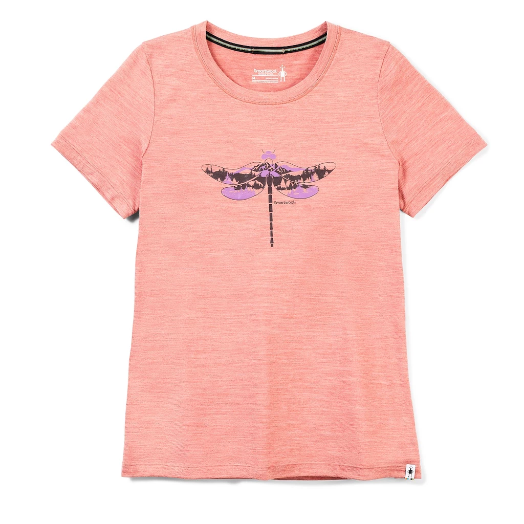 Dámské tričko Smartwool  Merino Sport 150 Dragonfly Summit Short Sleeve Light Mahogany
