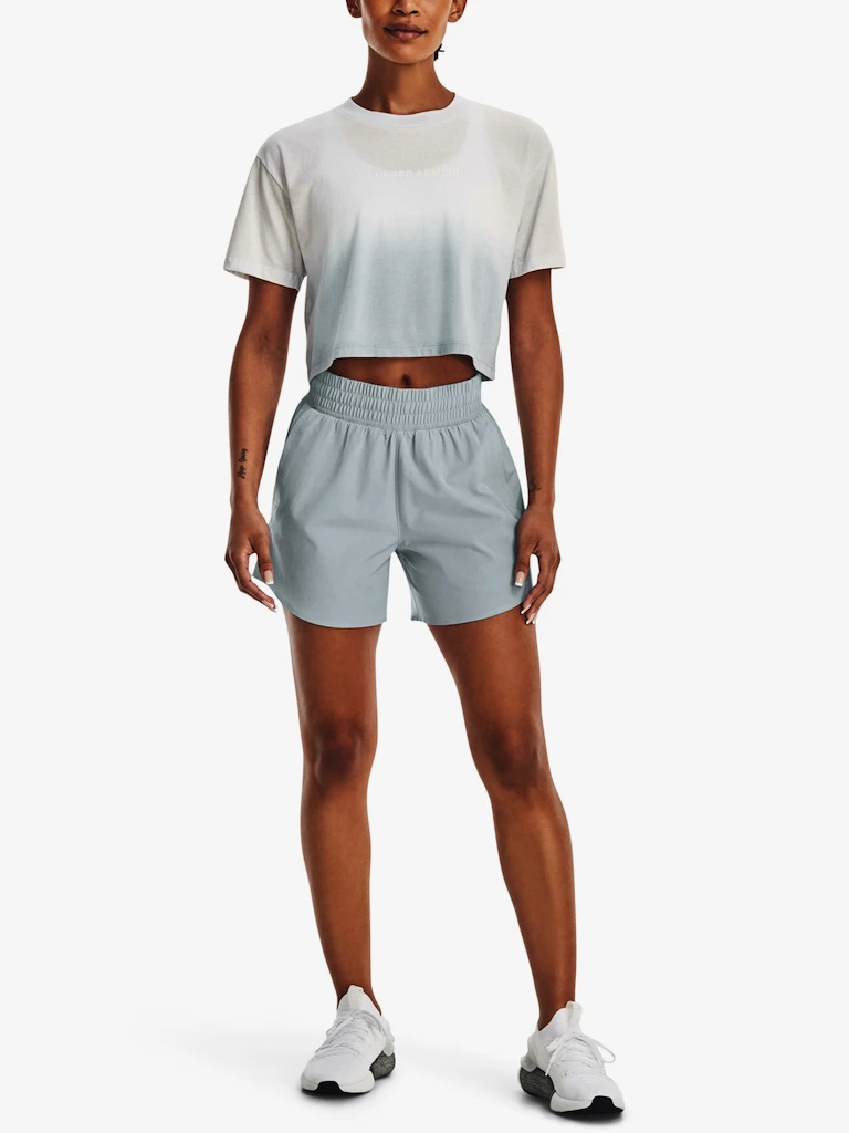Dámské tričko Under Armour  DIP DYE CROP SS-GRY