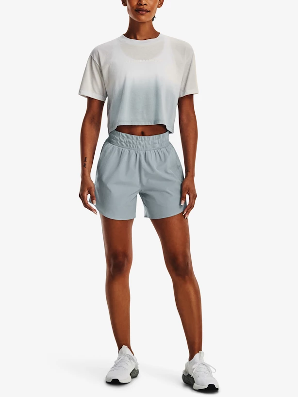 Dámské tričko Under Armour  DIP DYE CROP SS-GRY